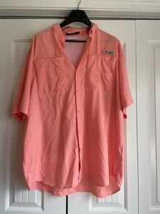 Men's Columbia XXL Coral Tamiani Shirt